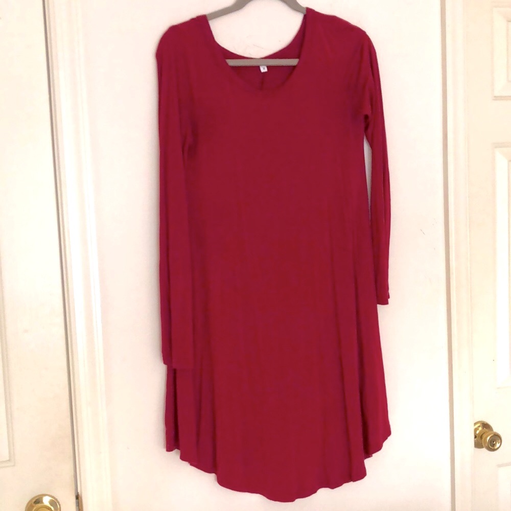 Comfortable Red Dress size Medium